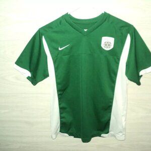 Nike F.C. Soccer Youth L (14-16) Top Green, White Unisex Short Sleeve Boys Girls